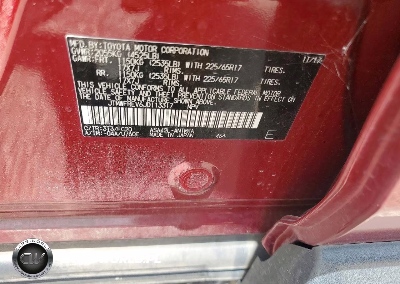 2018 Toyota Rav4 Xle VIN:JTMWFREV6JD113317 - 13