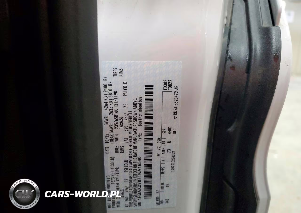 2026 Ford Transit T-350 VIN:1FBAX2Y87TKA16540 - 13