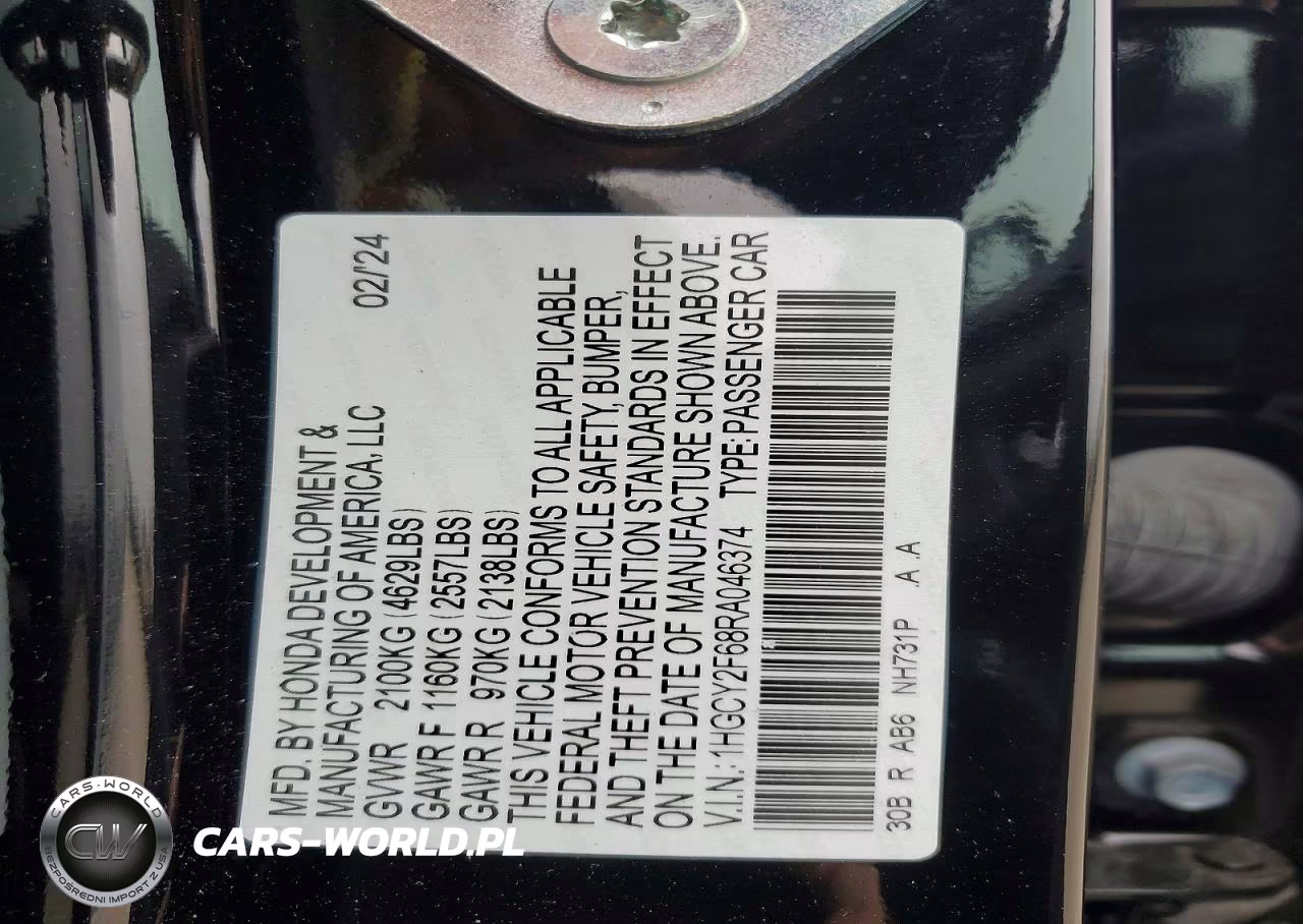 2024 Honda Accord Hybrid Exl VIN:1HGCY2F68RA046374 - 13