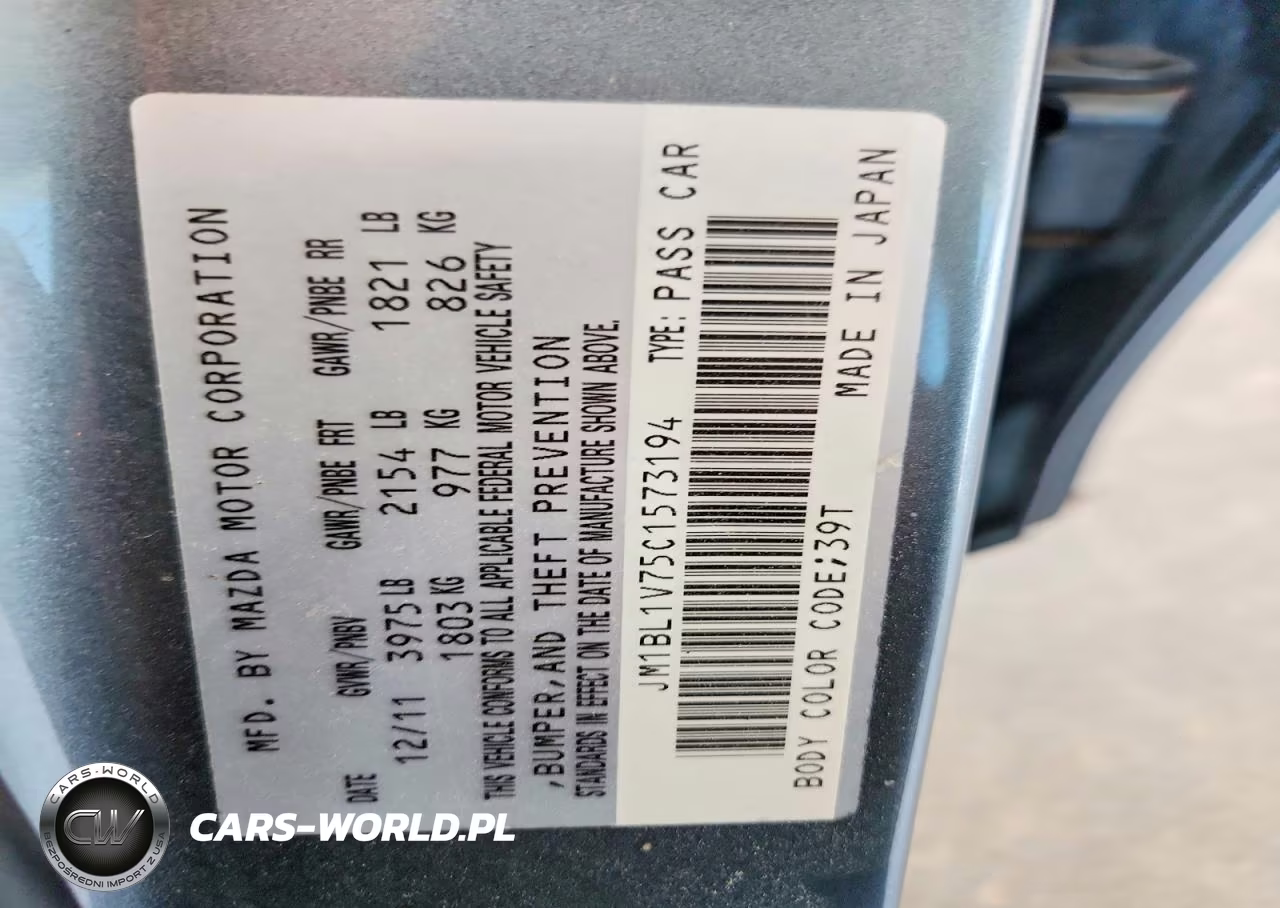 2012 Mazda 3 I VIN:JM1BL1V75C1573194 - 13