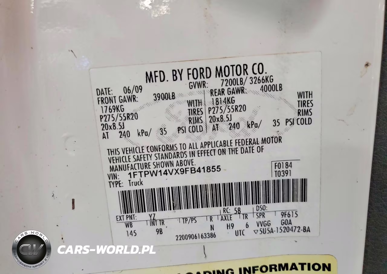 2009 Ford F150 Supercrew VIN:1FTPW14VX9FB41855 - 12