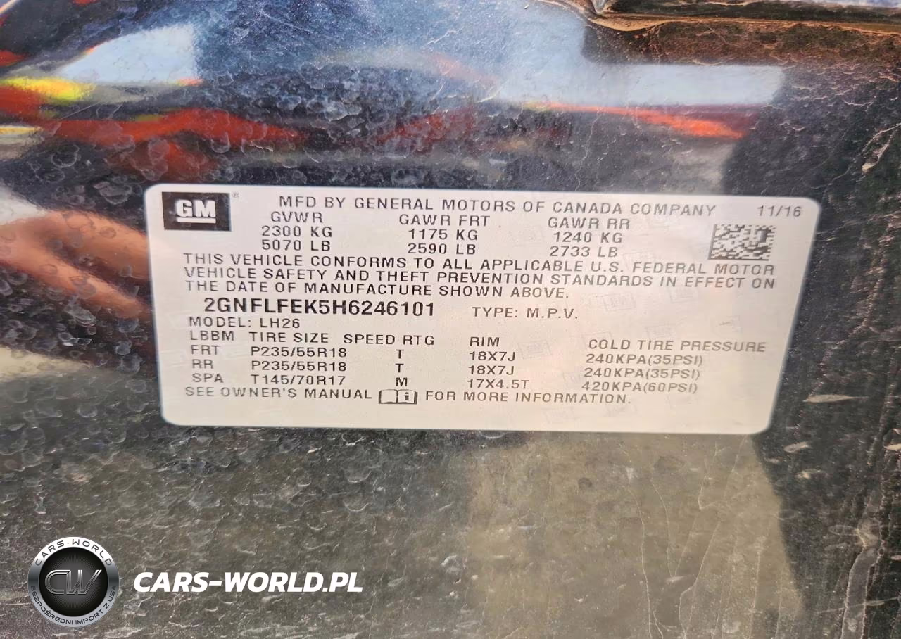2017 Chevrolet Equinox Lt VIN:2GNFLFEK5H6246101 - 13