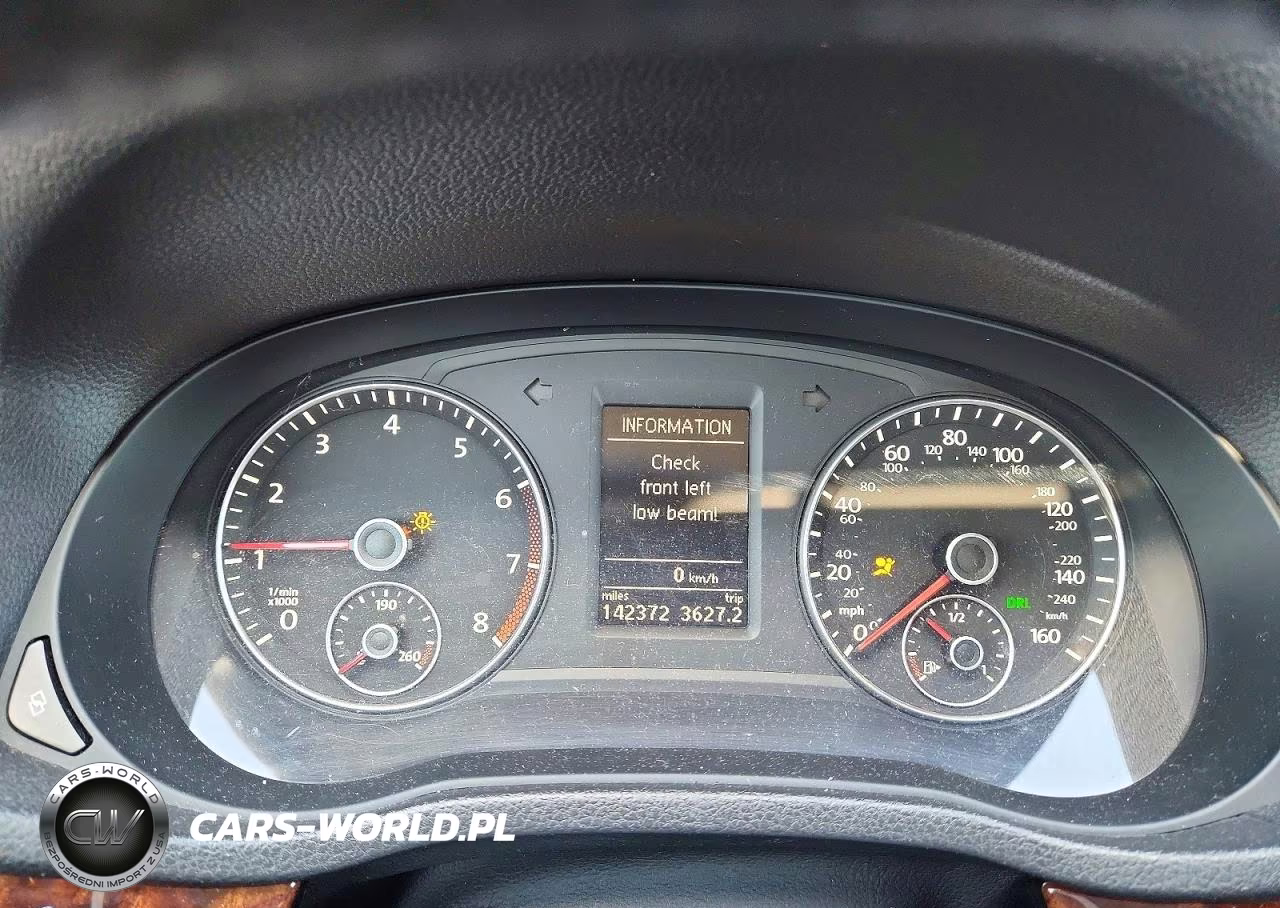 2012 Volkswagen Passat Sel VIN:1VWCM7A36CC022829 - 9