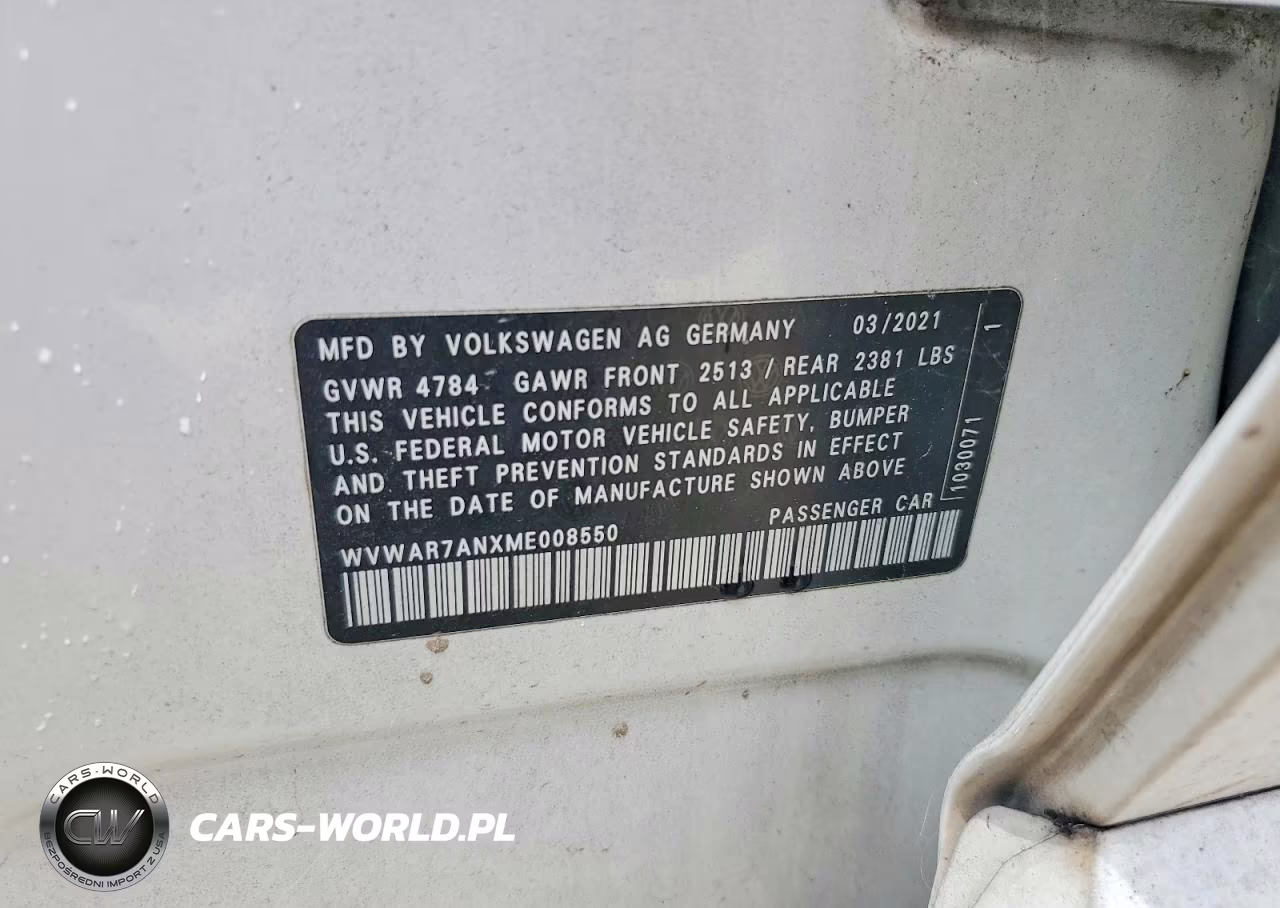 2021 Volkswagen Arteon Se VIN:WVWAR7ANXME008550 - 12