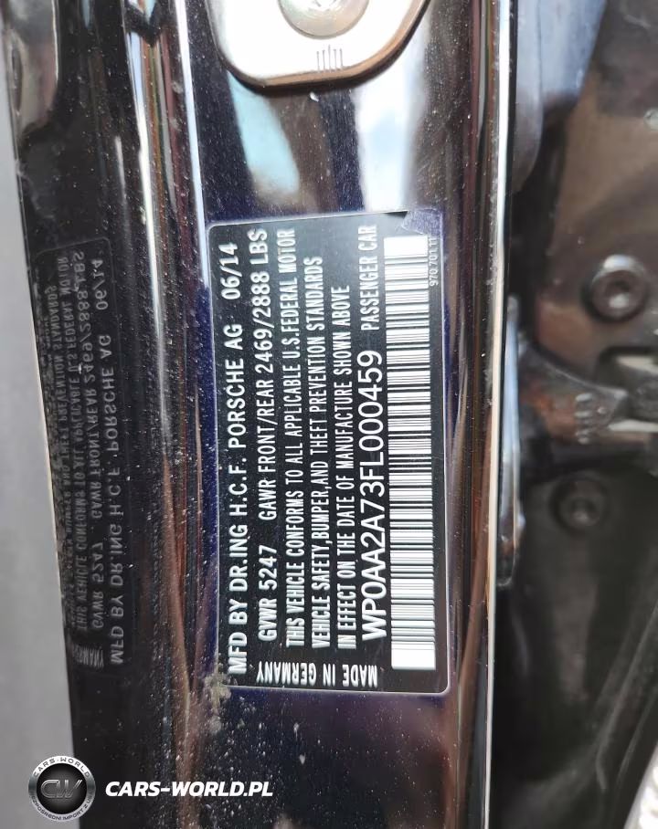 2015 Porsche Panamera 2 VIN:WP0AA2A73FL000459 - 13