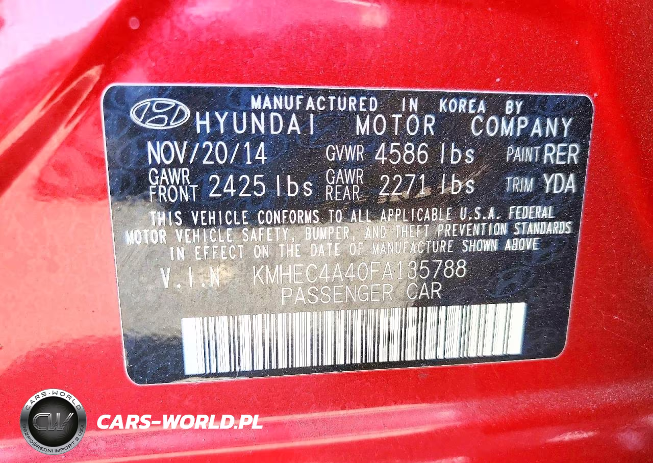 2015 Hyundai Sonata Hybrid Limited VIN:KMHEC4A40FA135788 - 13
