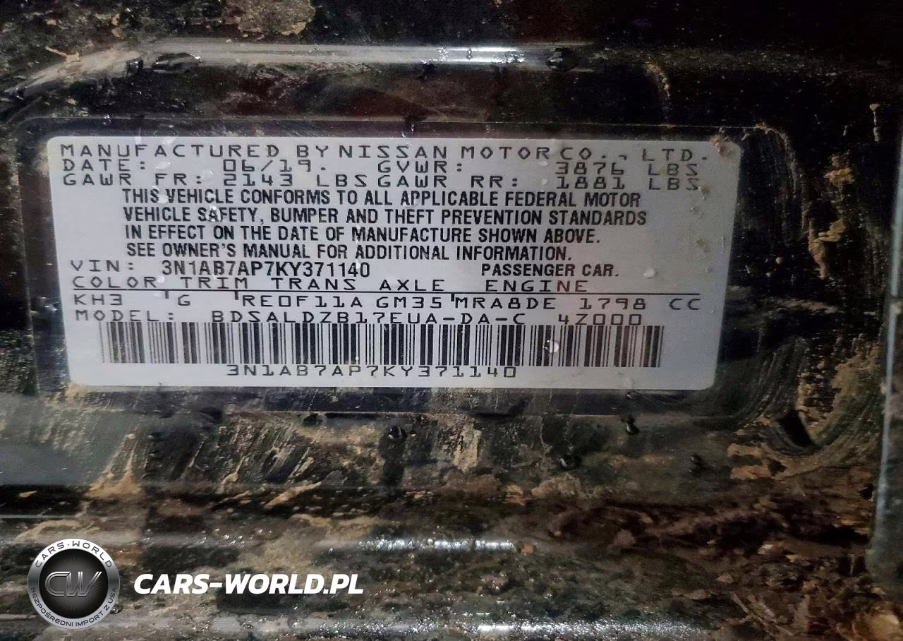 2019 Nissan Sentra Sv VIN:3N1AB7AP7KY371140 - 12