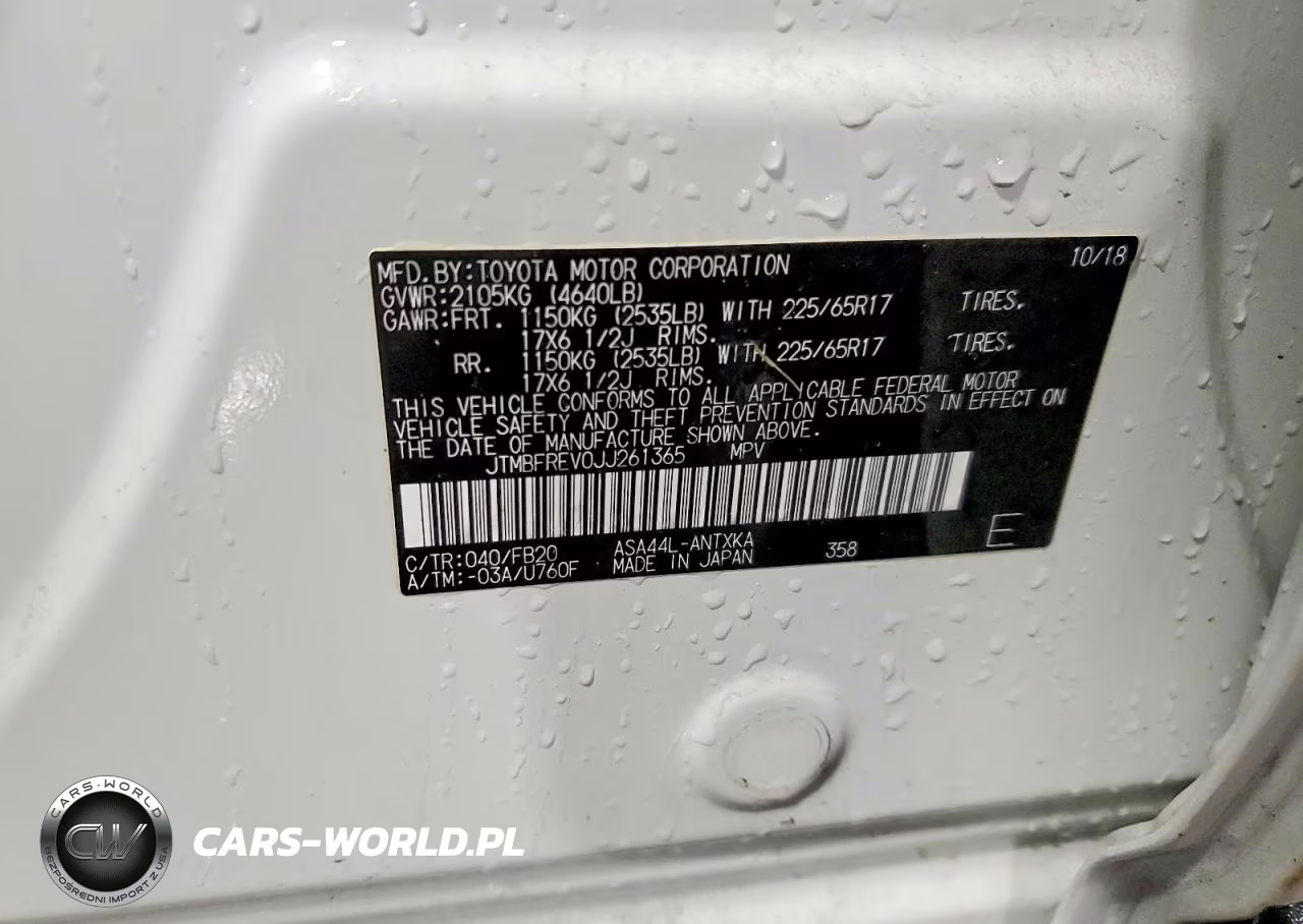 2018 Toyota Rav4 Le VIN:JTMBFREV0JJ261365 - 13