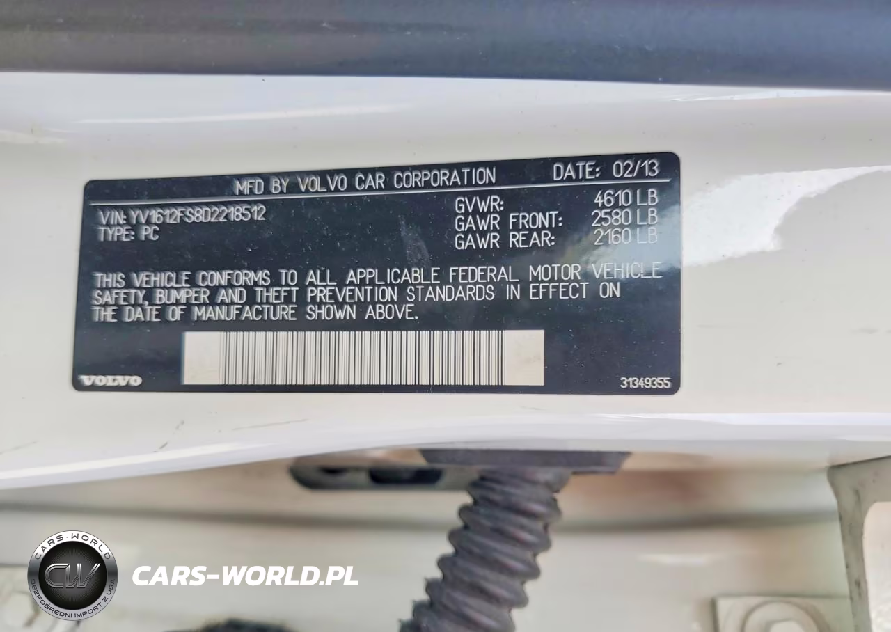 2013 Volvo S60 T5 VIN:YV1612FS8D2218512 - 12