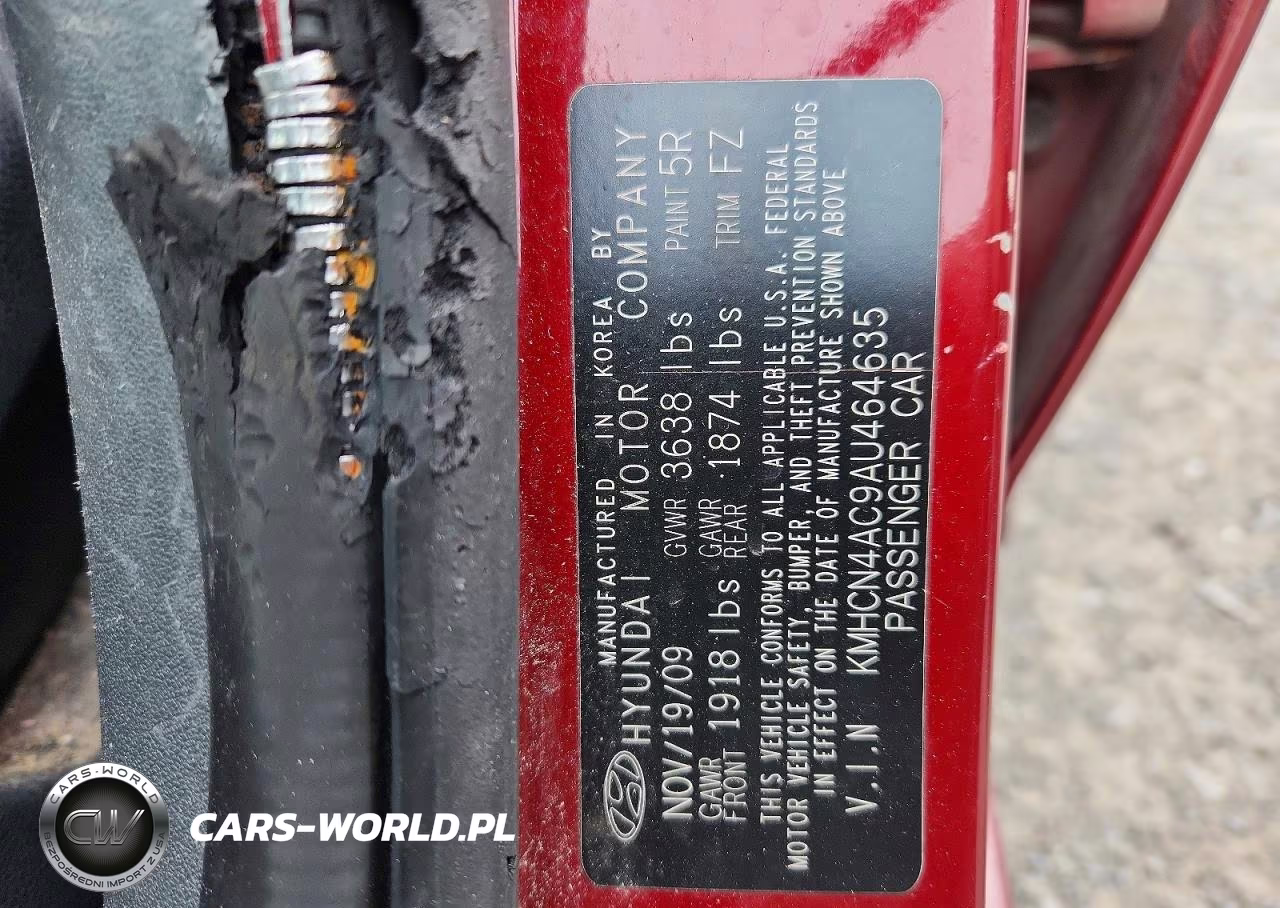 2010 Hyundai Accent Gls VIN:KMHCN4AC9AU464635 - 12