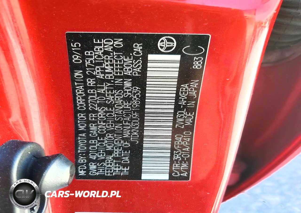 2015 Toyota Prius Three VIN:JTDKN3DU9F1989539 - 12