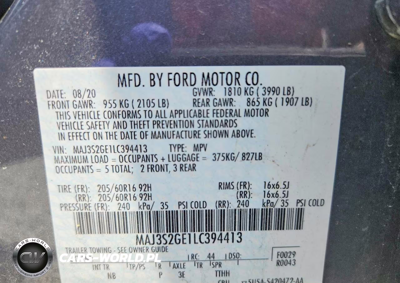 2020 Ford Ecosport Se VIN:MAJ3S2GE1LC394413 - 14