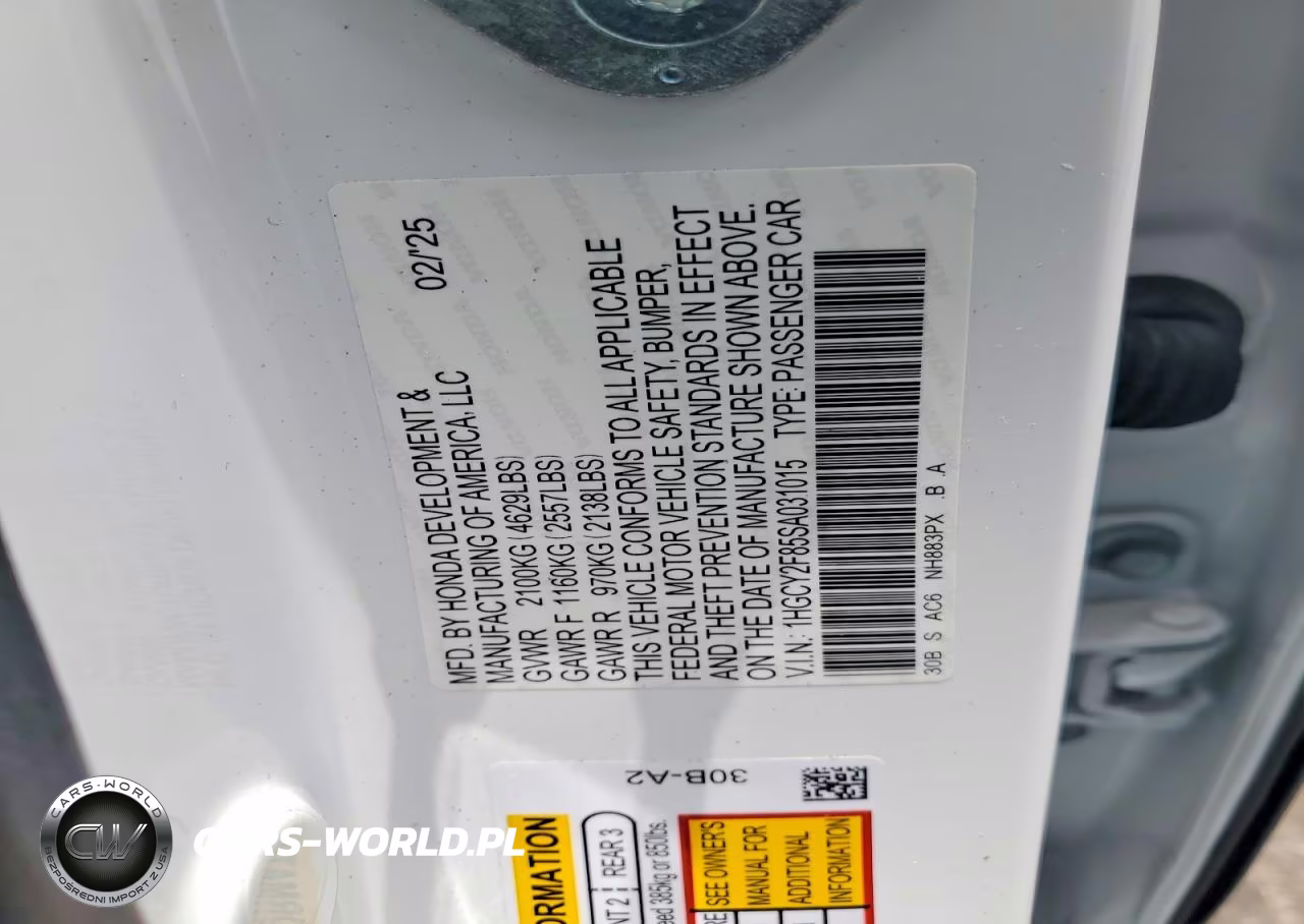 2025 Honda Accord Touring Hybrid VIN:1HGCY2F85SA031015 - 12