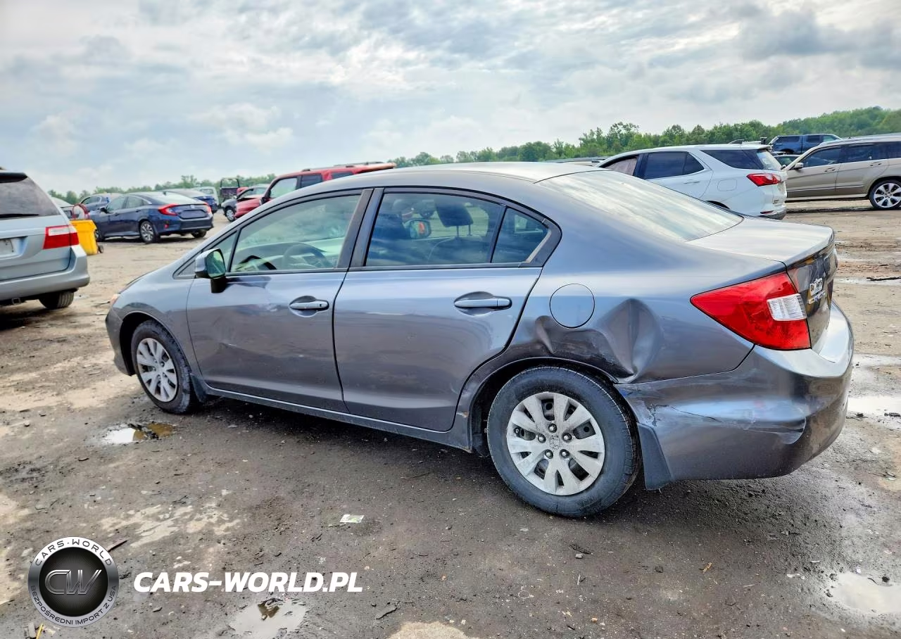 2012 Honda Civic Lx VIN:JHMFB2F58CS000855 - 2