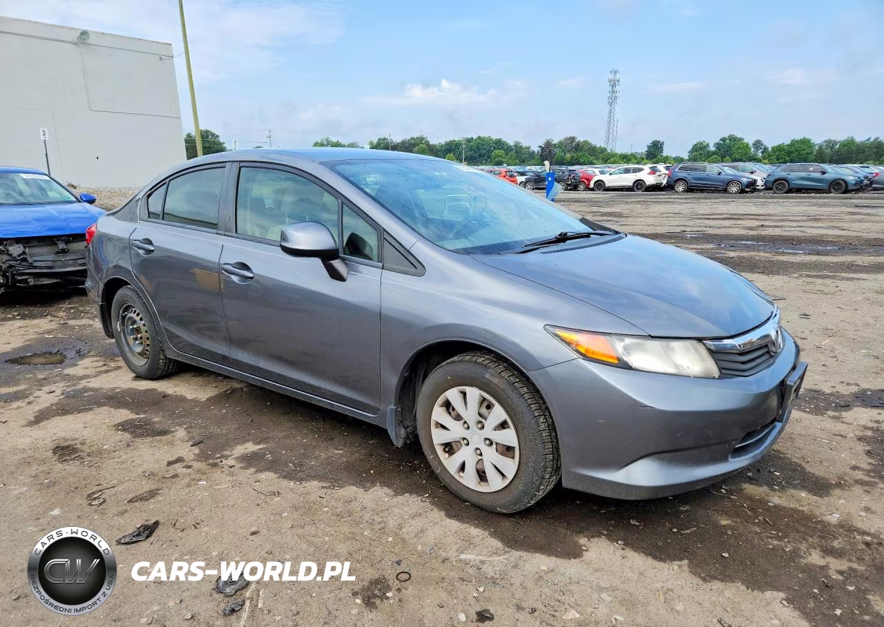 2012 Honda Civic Lx VIN:JHMFB2F58CS000855 - 4