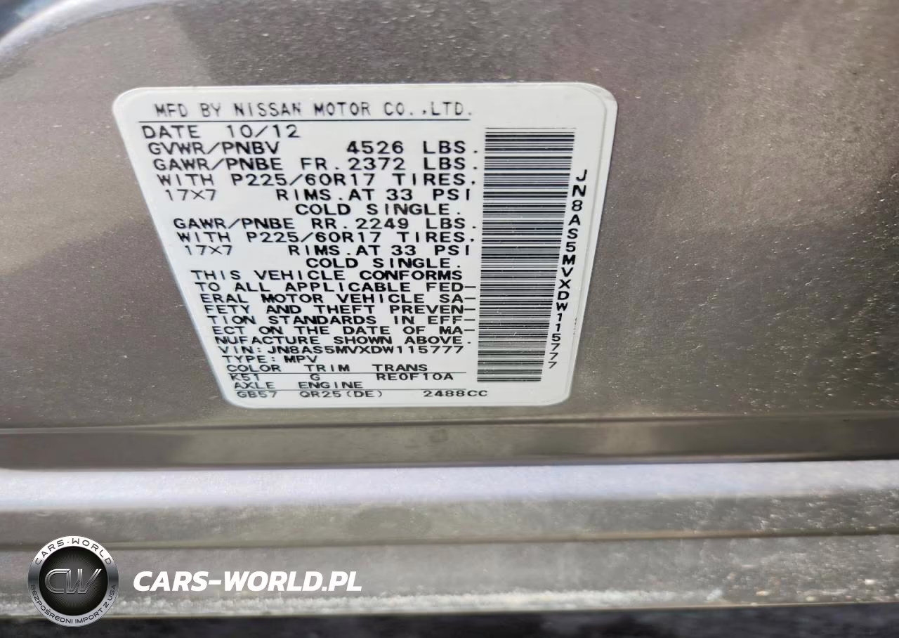 2013 Nissan Rogue S VIN:JN8AS5MVXDW115777 - 14