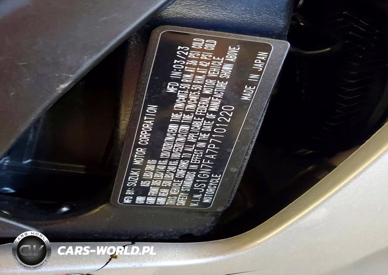 2023 Suzuki Gsx-R600 VIN:JS1GN7FA7P7101220 - 9