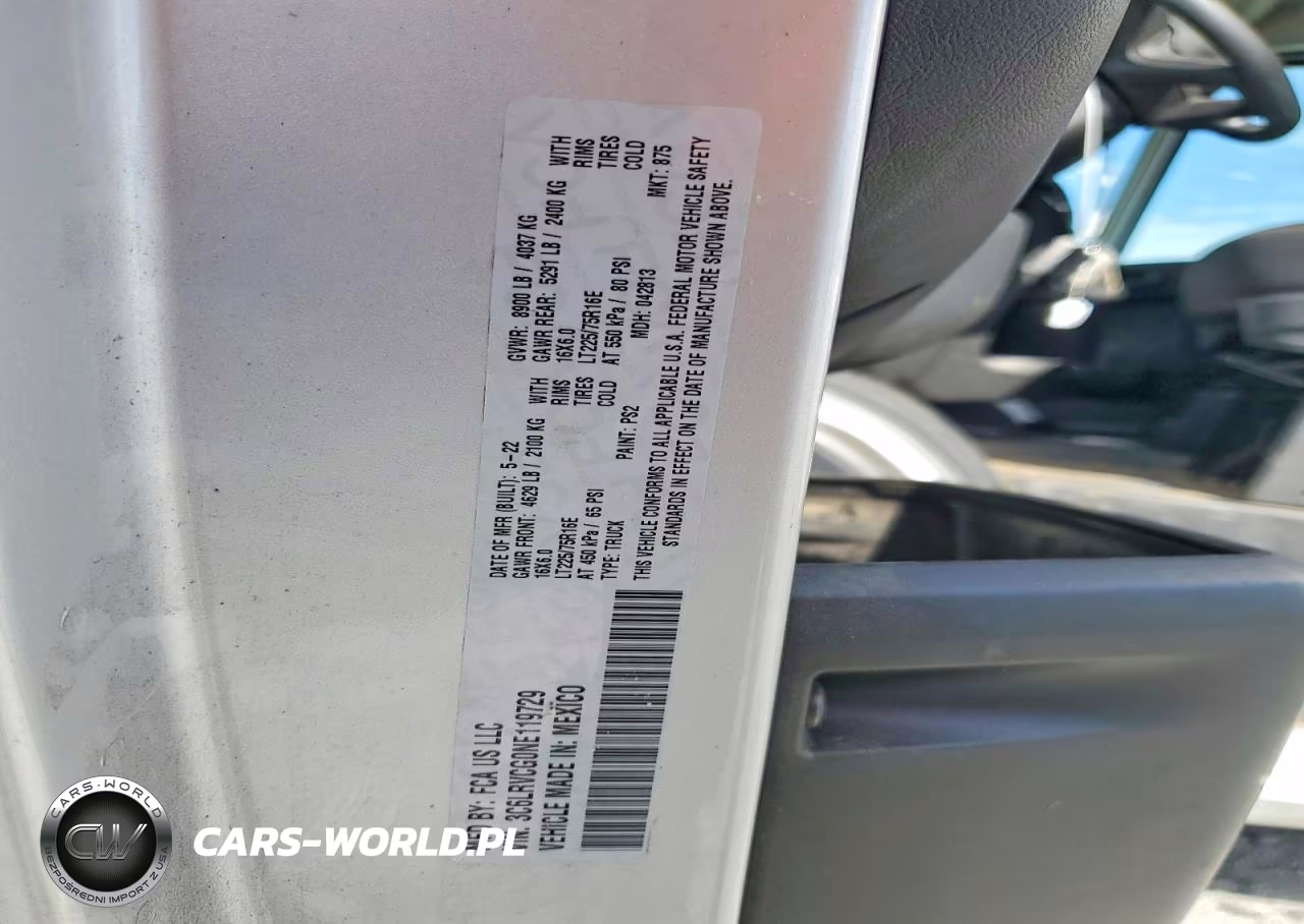 2022 Ram Promaster 2500 2500 High VIN:3C6LRVCG0NE119729 - 13