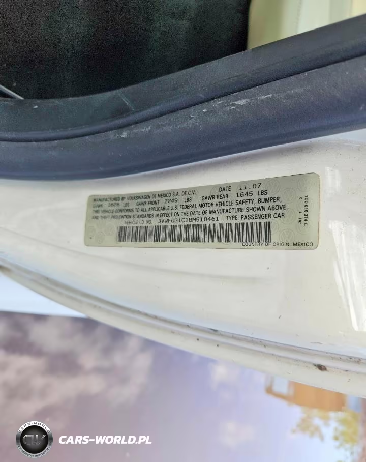 2008 Volkswagen New Beetle Triple White VIN:3VWFG31C18M510461 - 12