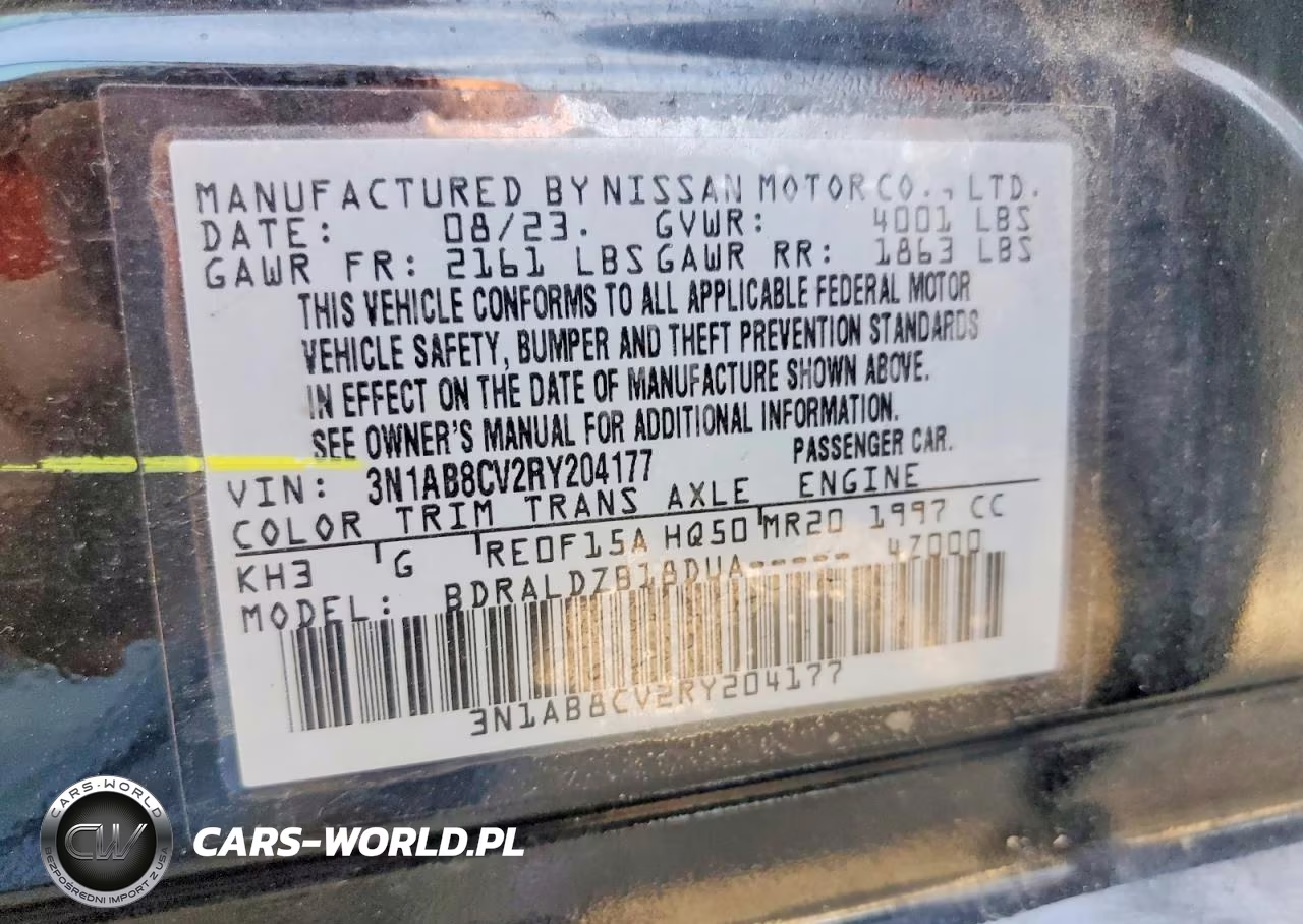 2024 Nissan Sentra Sv VIN:3N1AB8CV2RY204177 - 12