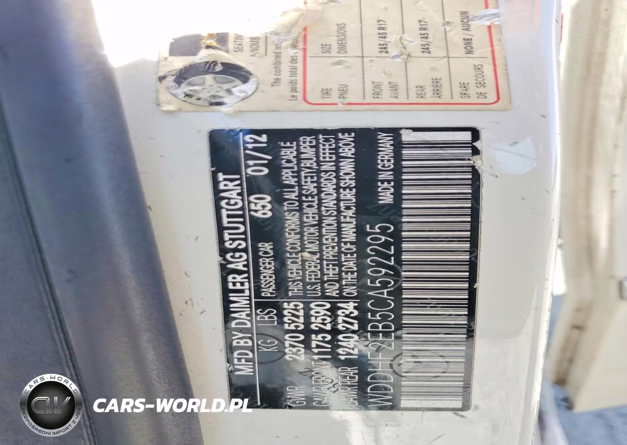 2012 Mercedes-Benz E 350 Bluetec VIN:WDDHF2EB5CA592295 - 12