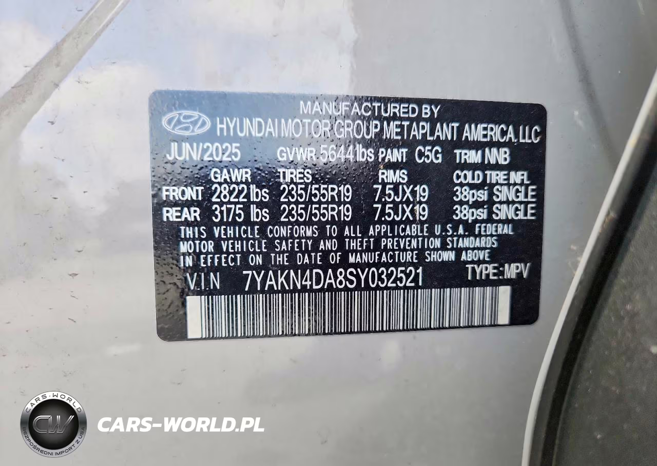 2025 Hyundai Ioniq 5 Sel VIN:7YAKN4DA8SY032521 - 13