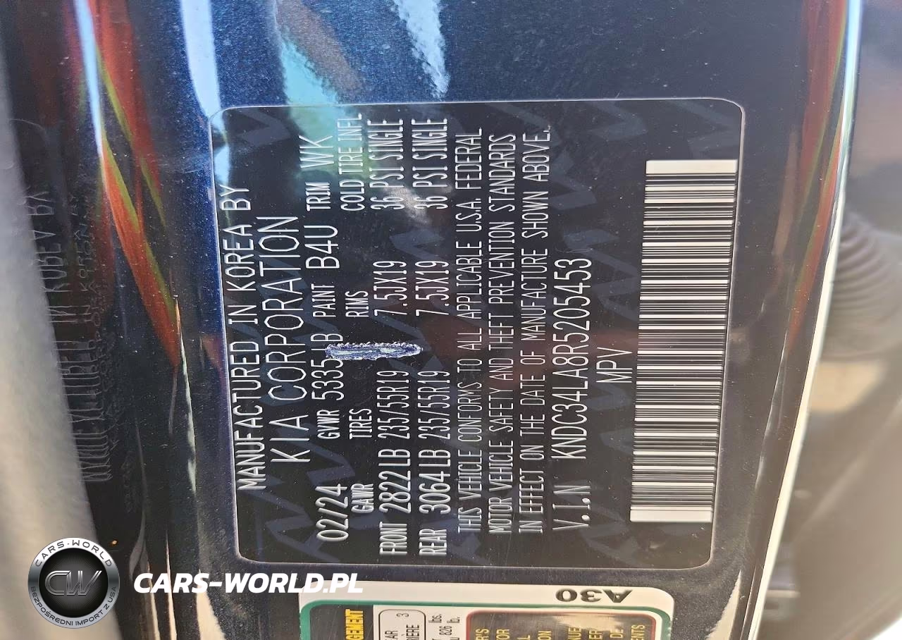 2024 Kia Ev6 Wind VIN:KNDC34LA8R5205453 - 13