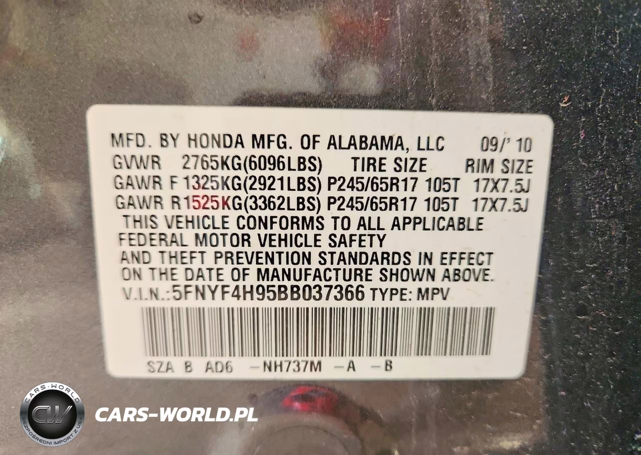 2011 Honda Pilot Touring VIN:5FNYF4H95BB037366 - 13