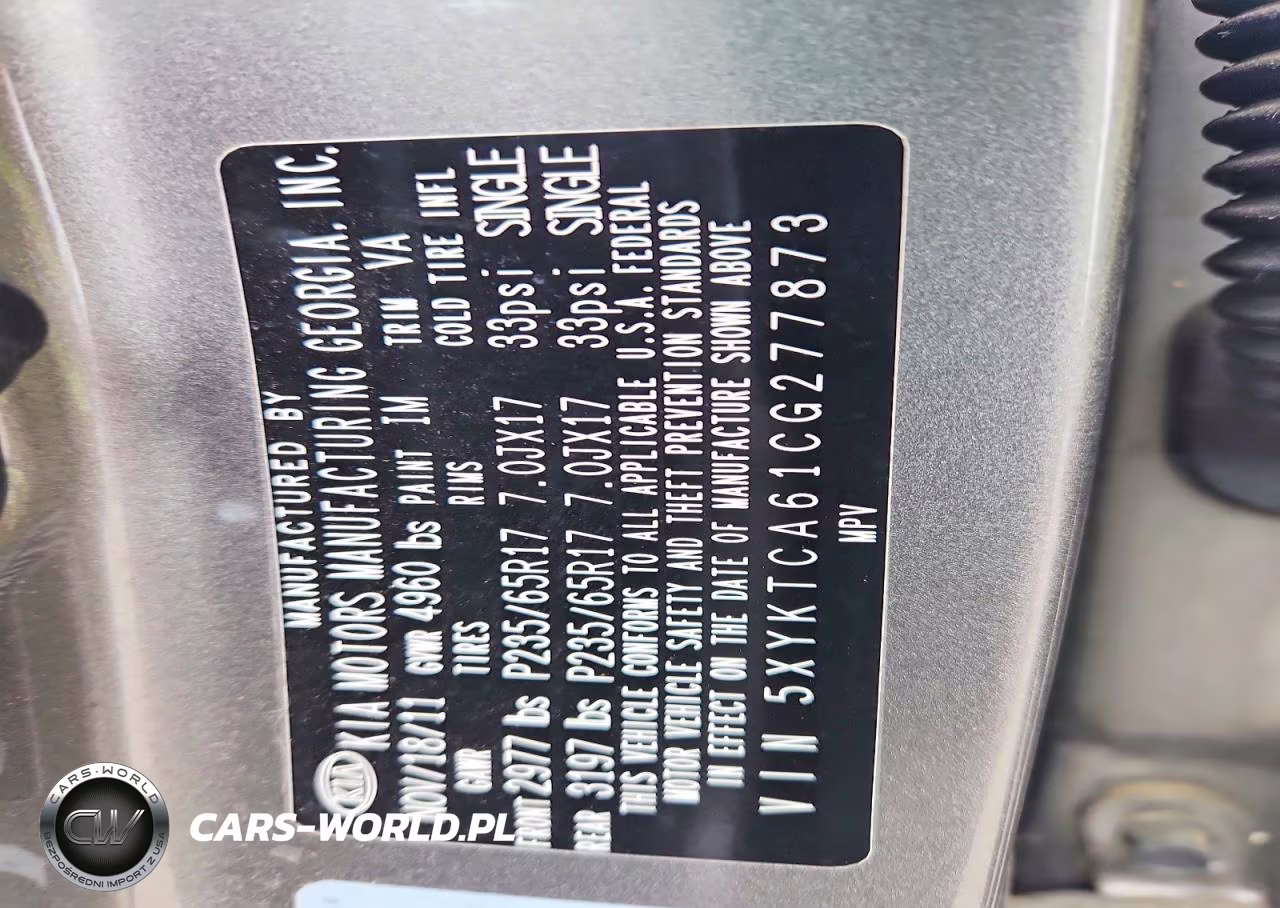 2012 Kia Sorento Lx VIN:5XYKTCA61CG277873 - 13