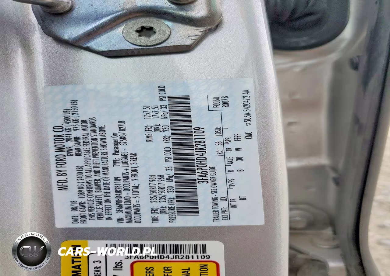 2018 Ford Fusion Se VIN:3FA6P0HD4JR281109 - 12