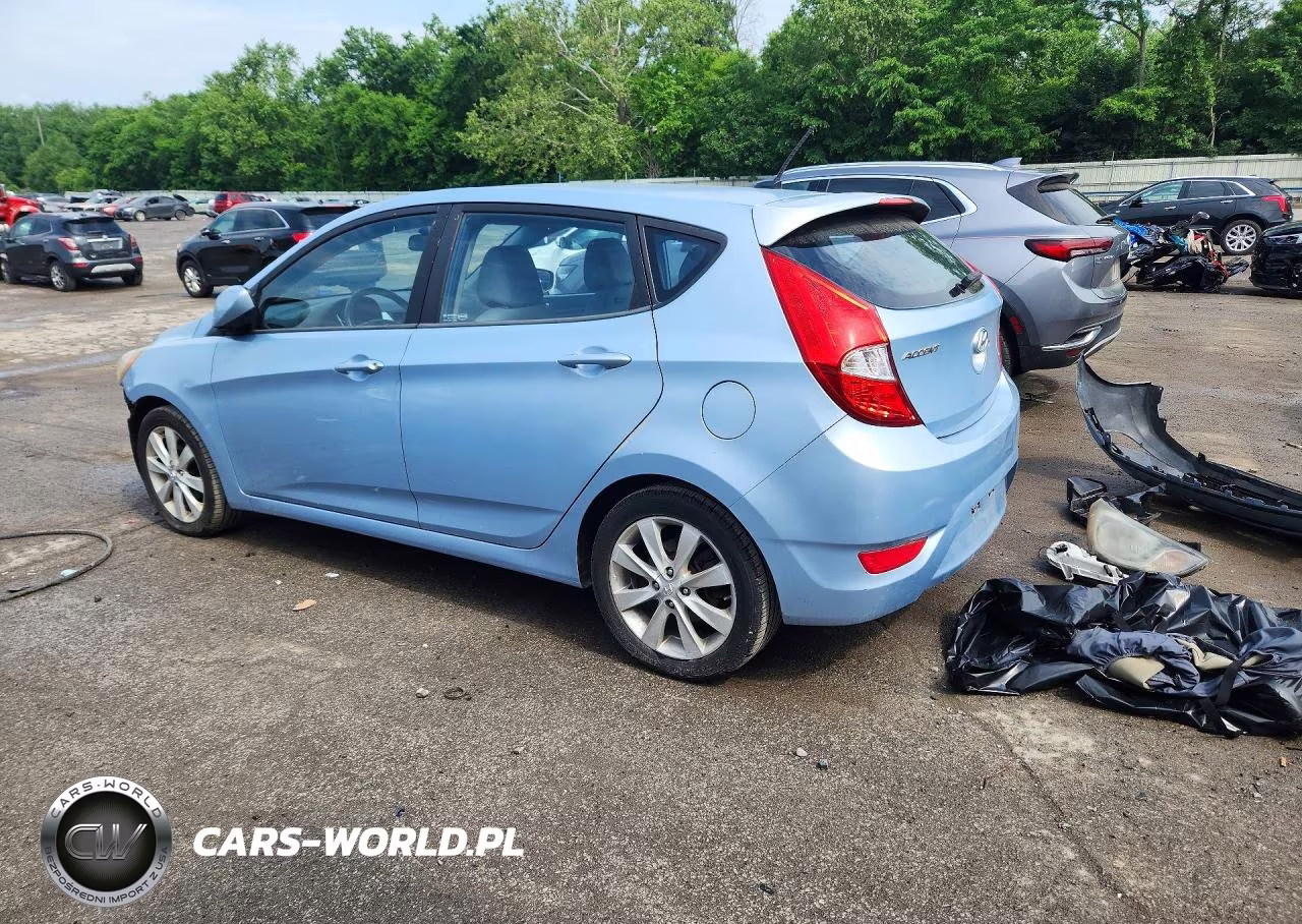 2012 Hyundai Accent Se VIN:KMHCU5AE9CU020037 - 2