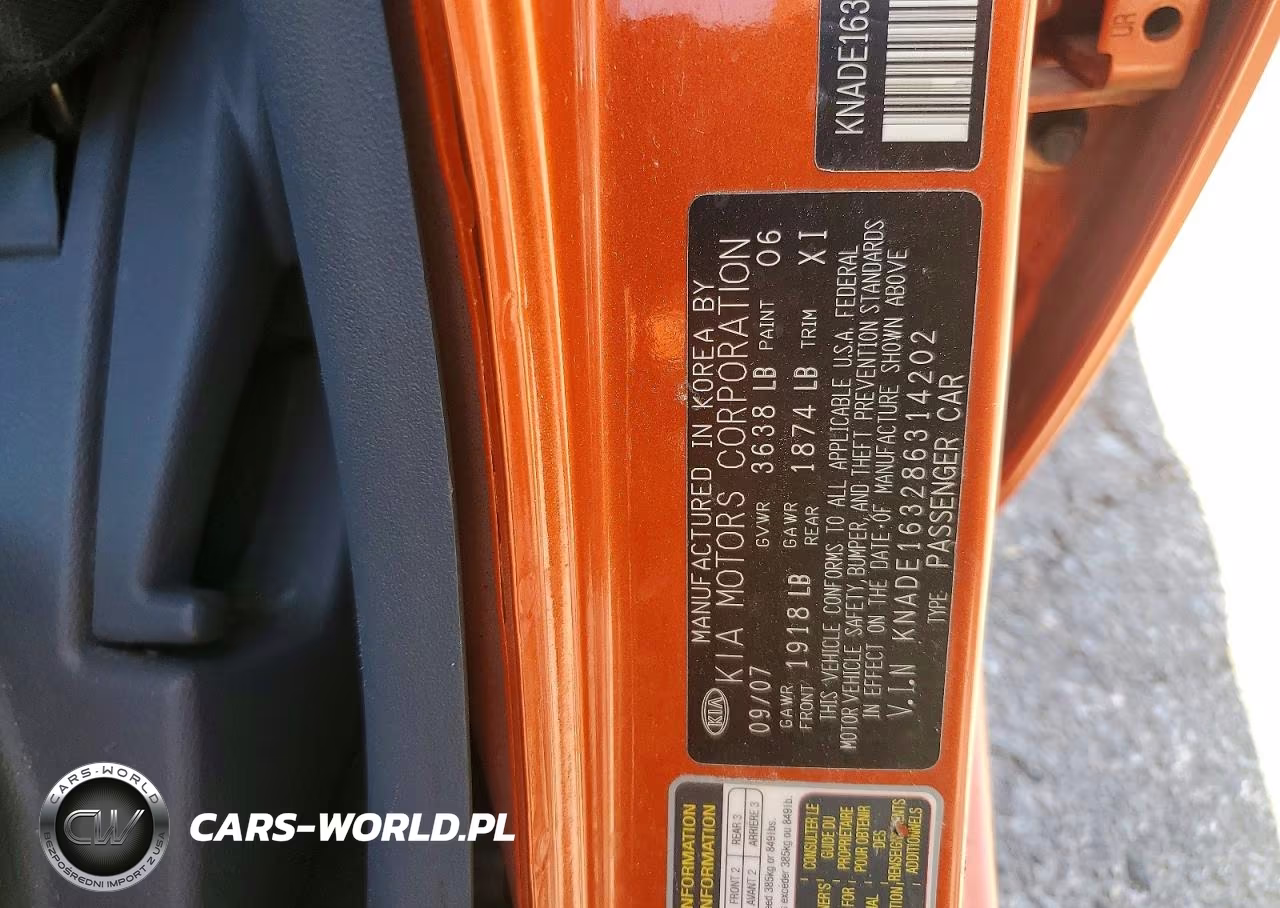 2008 Kia Rio 5 Sx VIN:KNADE163286314202 - 13