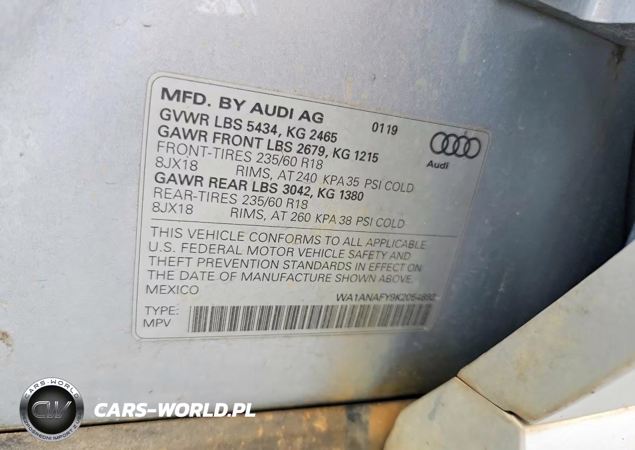 2019 Audi Q5 Premium VIN:WA1ANAFY9K2054892 - 14