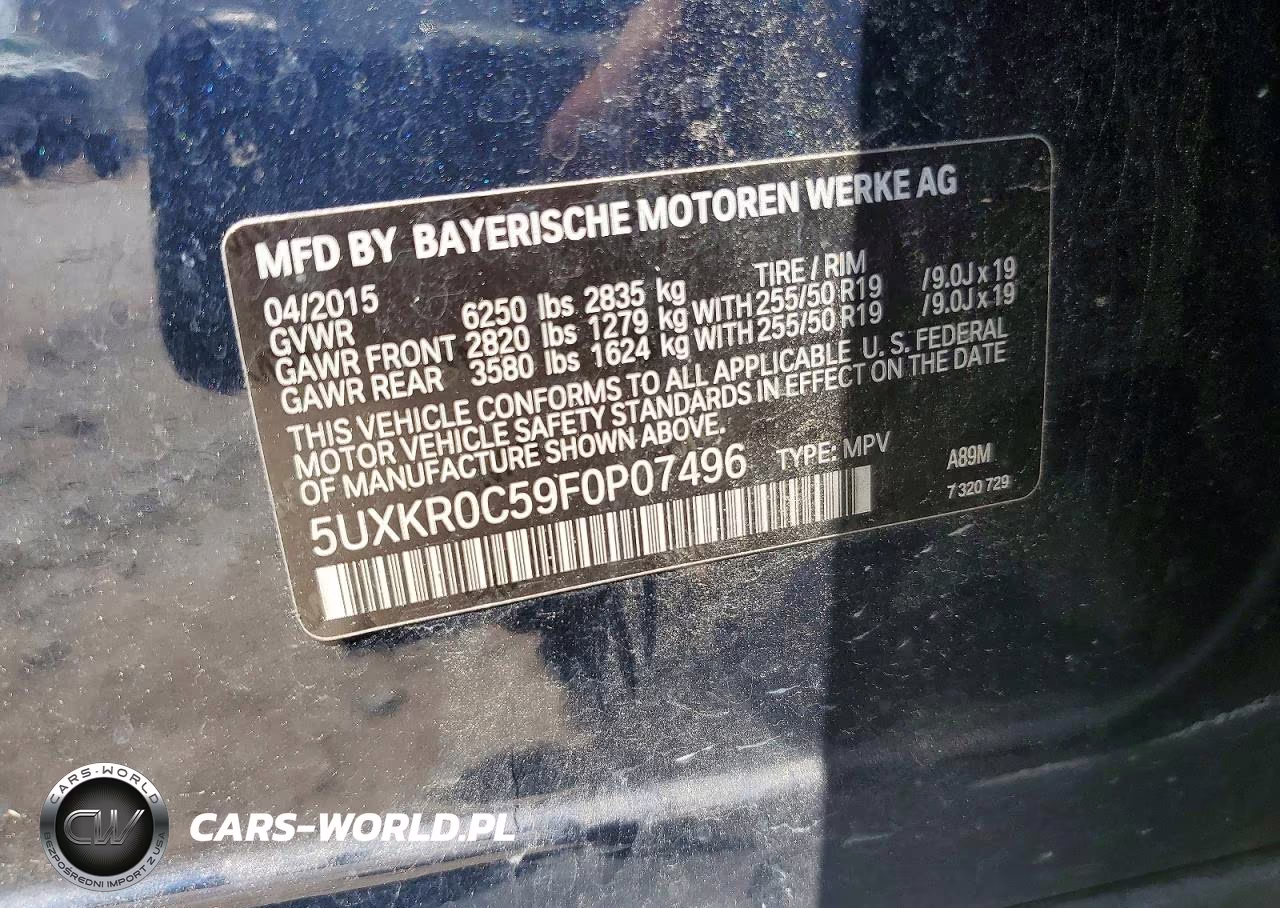 2015 BMW X5 xDrive35I VIN:5UXKR0C59F0P07496 - 13