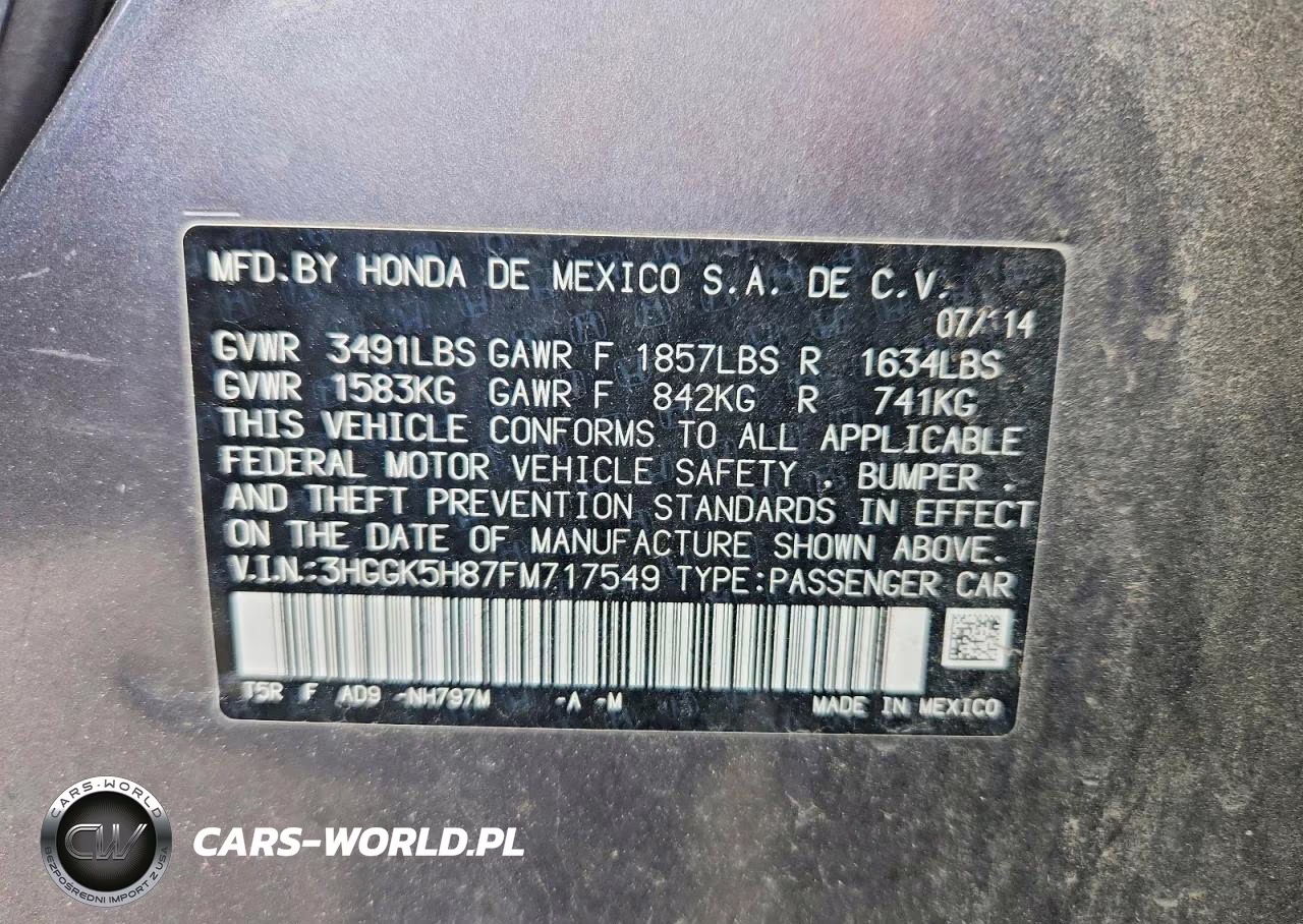 2015 Honda Fit Ex VIN:3HGGK5H87FM717549 - 12