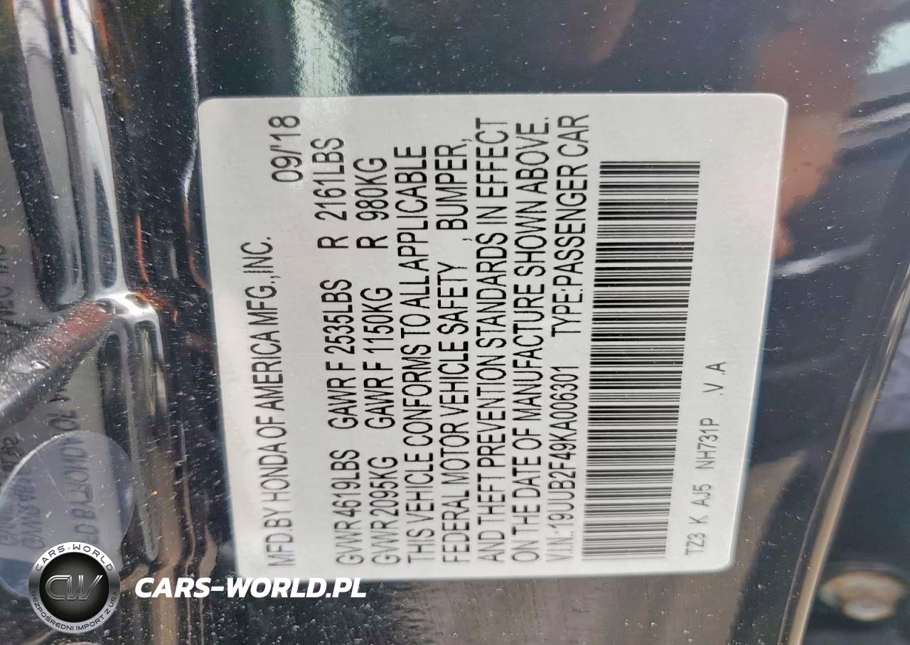2019 Acura Tlx Technology VIN:19UUB2F49KA006301 - 12