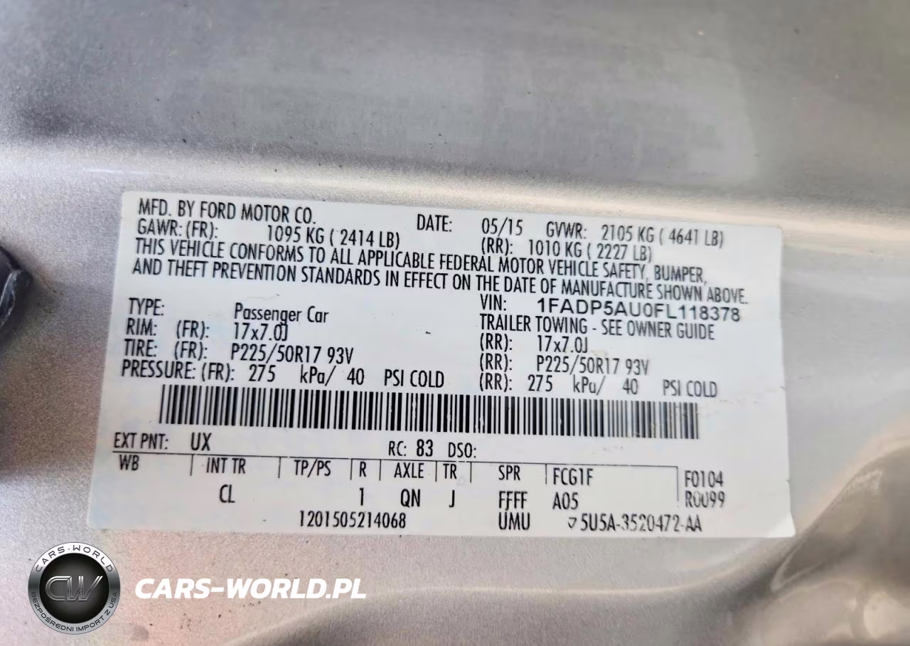 2015 Ford C-Max Se VIN:1FADP5AU0FL118378 - 12