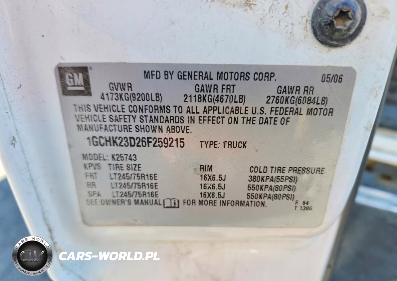 2006 Chevrolet Silverado K2500 Heavy Duty VIN:1GCHK23D26F259215 - 12