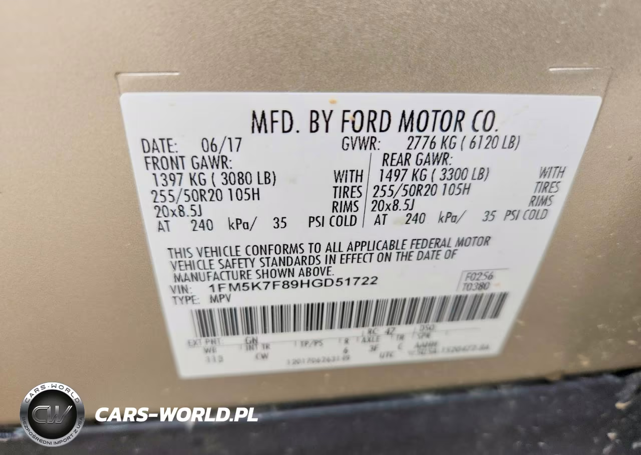 2017 Ford Explorer Limited VIN:1FM5K7F89HGD51722 - 14