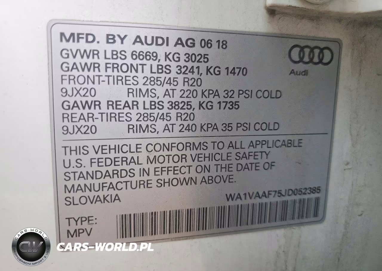2018 Audi Q7 Prestige VIN:WA1VAAF75JD052385 - 14