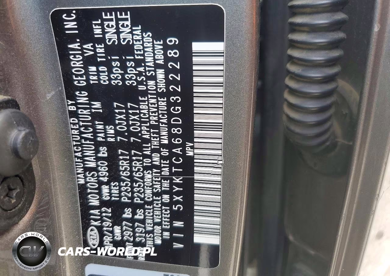 2013 Kia Sorento Lx VIN:5XYKTCA68DG322289 - 13