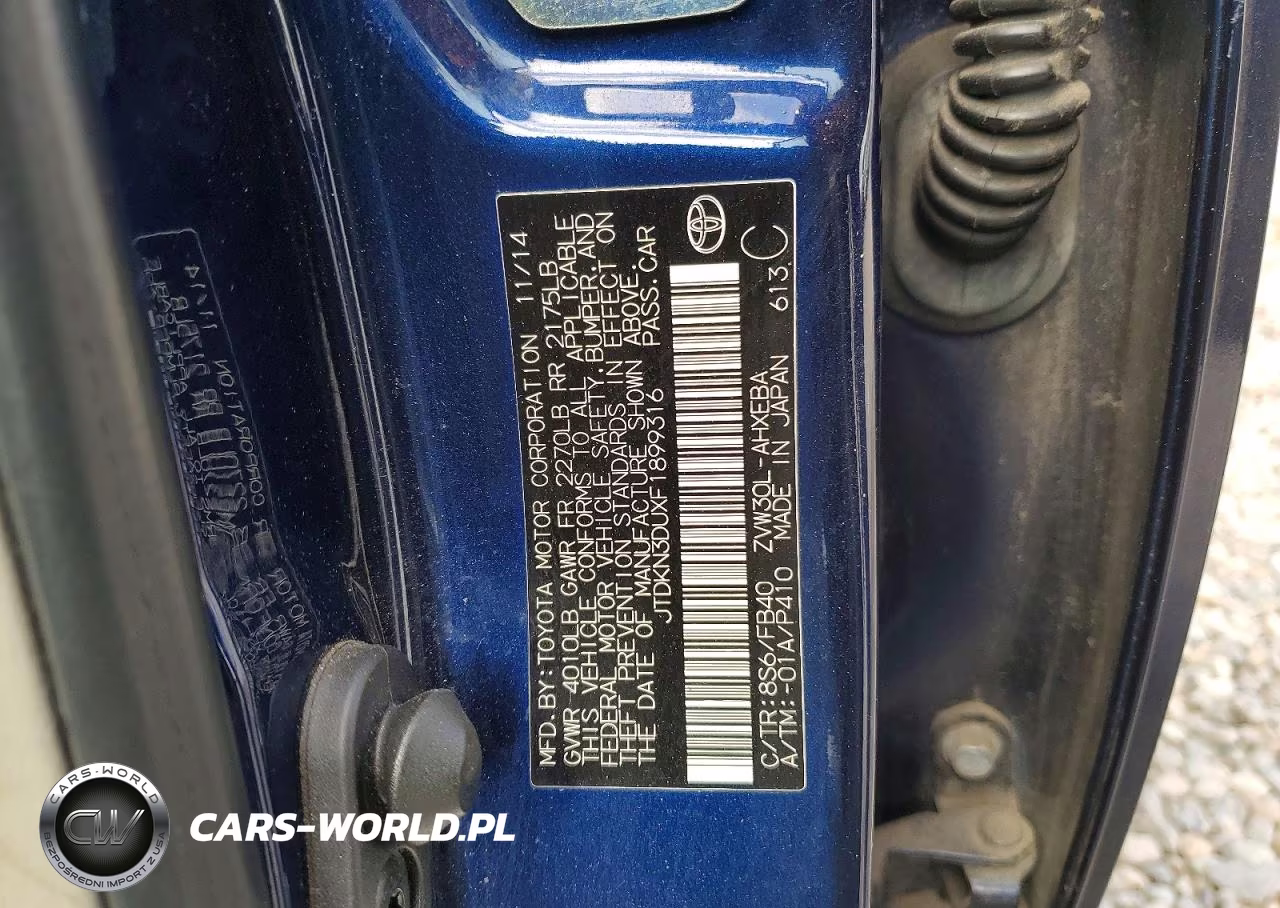2015 Toyota Prius Two VIN:JTDKN3DUXF1899316 - 13