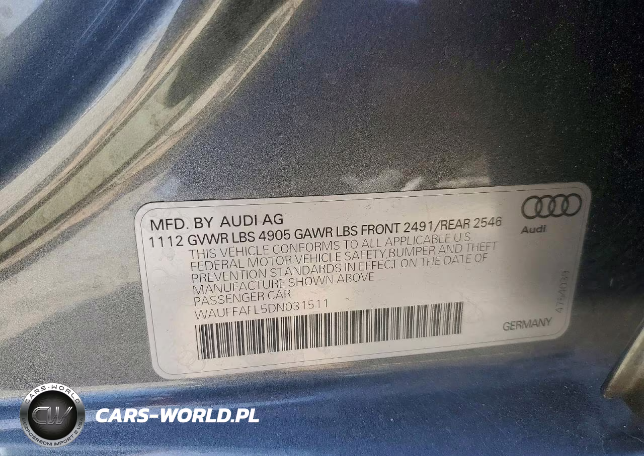 2013 Audi A4 Premium Plus VIN:WAUFFAFL5DN031511 - 12