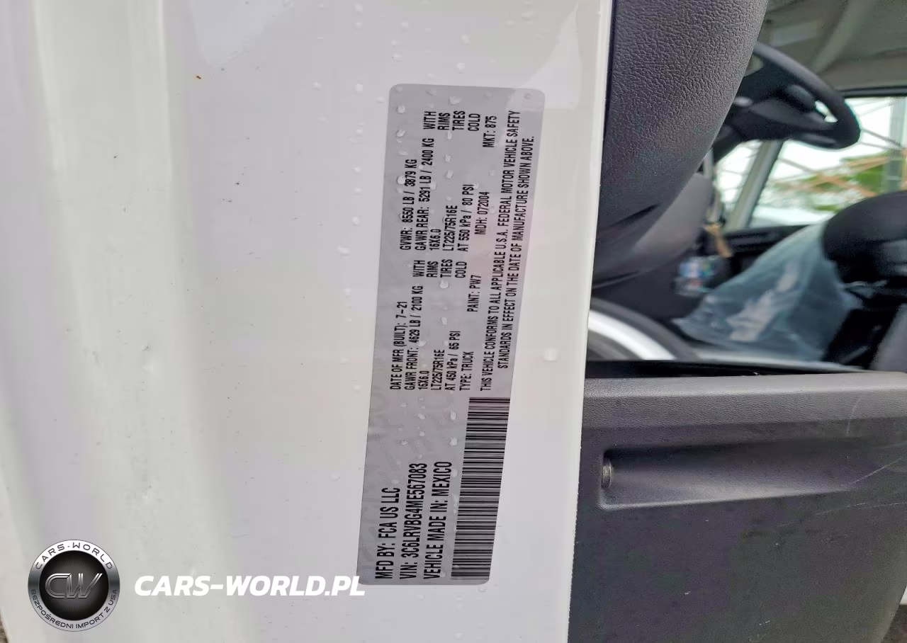 2021 Ram Promaster 1500 1500 High VIN:3C6LRVBG4ME567083 - 14