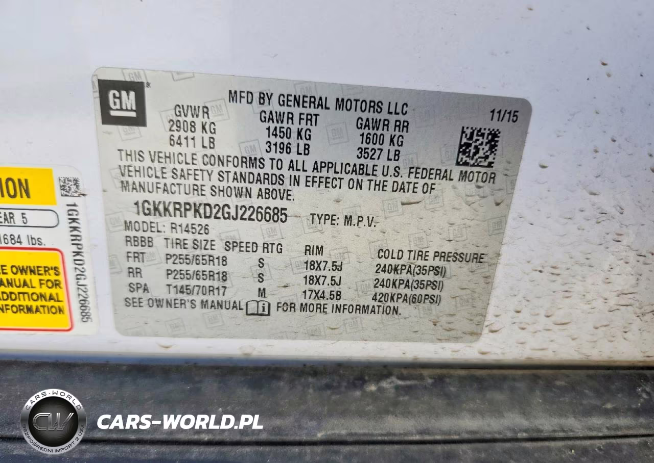 2016 GMC Acadia Sle VIN:1GKKRPKD2GJ226685 - 14