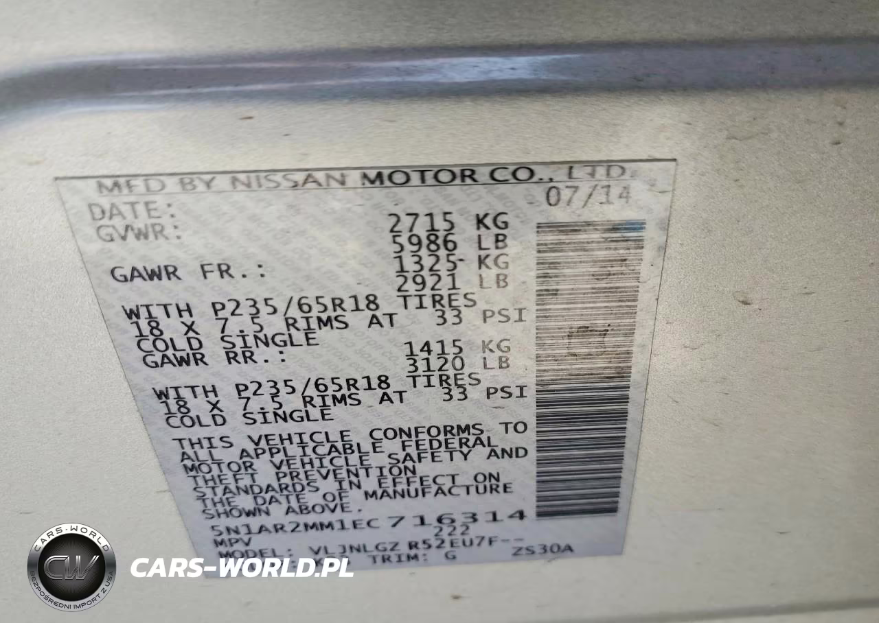 2014 Nissan Pathfinder S VIN:5N1AR2MM1EC716314 - 13