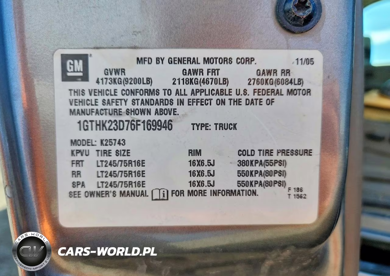 2006 GMC Sierra K2500 Heavy Duty VIN:1GTHK23D76F169946 - 12