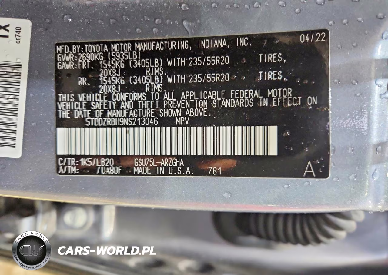 2022 Toyota Highlander Limited VIN:5TDDZRBH9NS213046 - 13