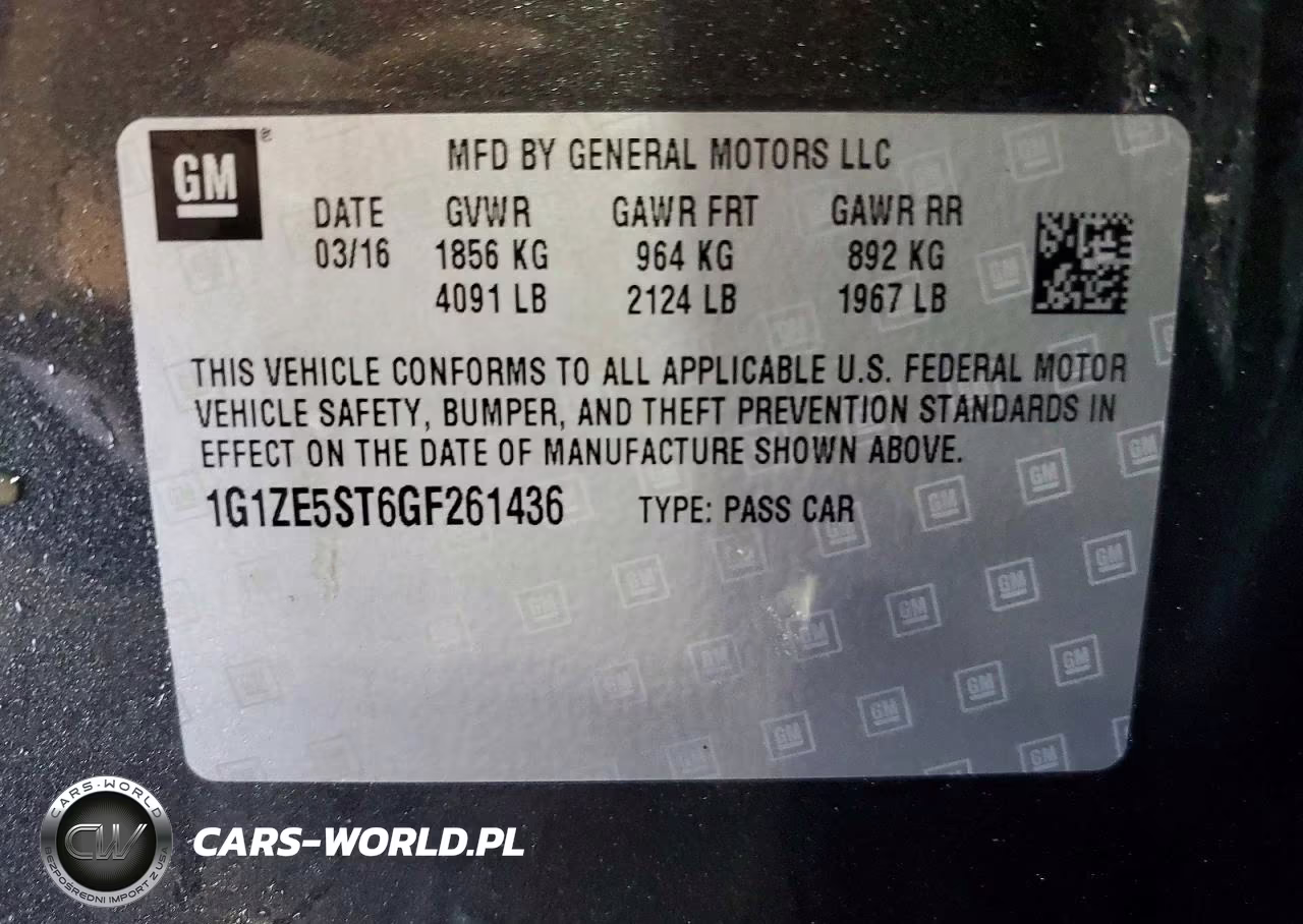 2016 Chevrolet Malibu Lt VIN:1G1ZE5ST6GF261436 - 12