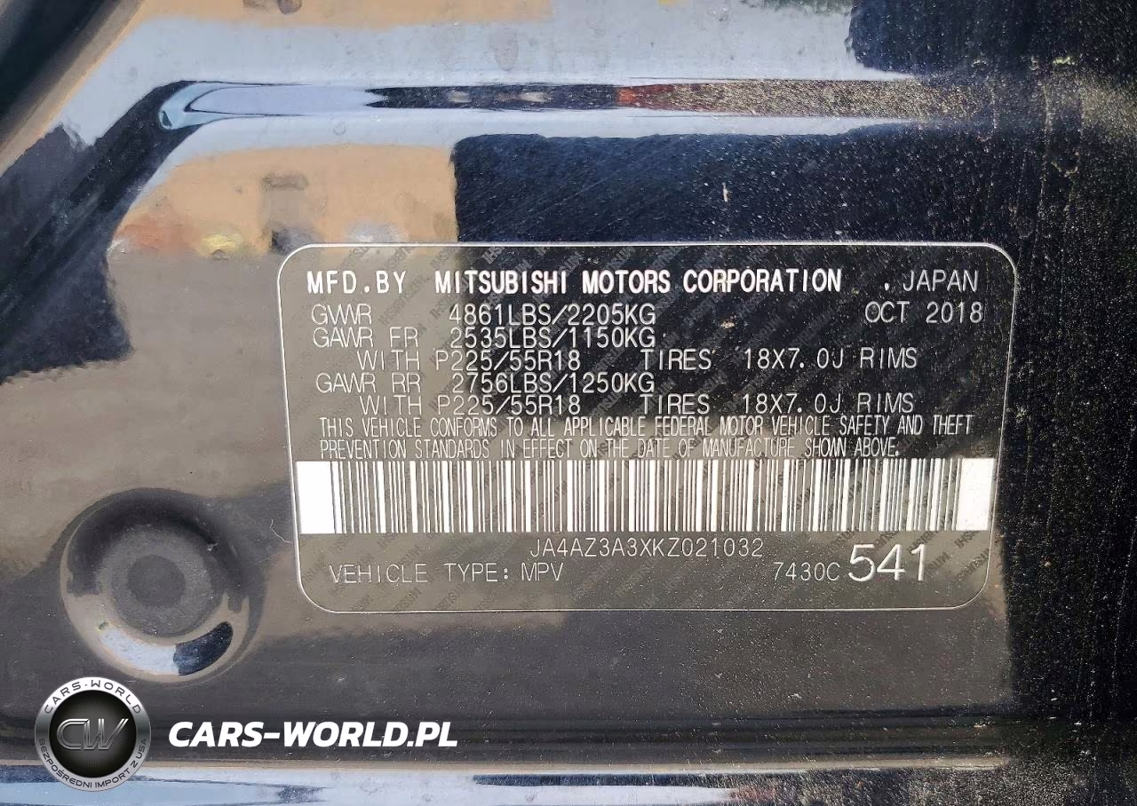 2019 Mitsubishi Outlander Se VIN:JA4AZ3A3XKZ021032 - 13
